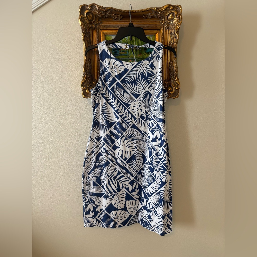 Tommy Bahama Tropical Blue & White Dress